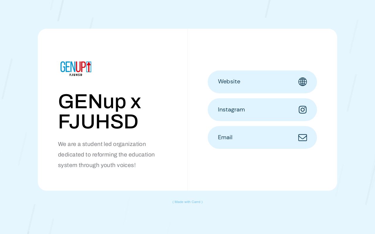 GENup x FJUHSD